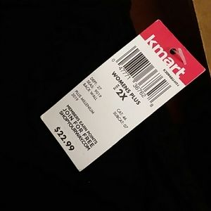 2 pair NWT Women's 2X stretch leggngs black